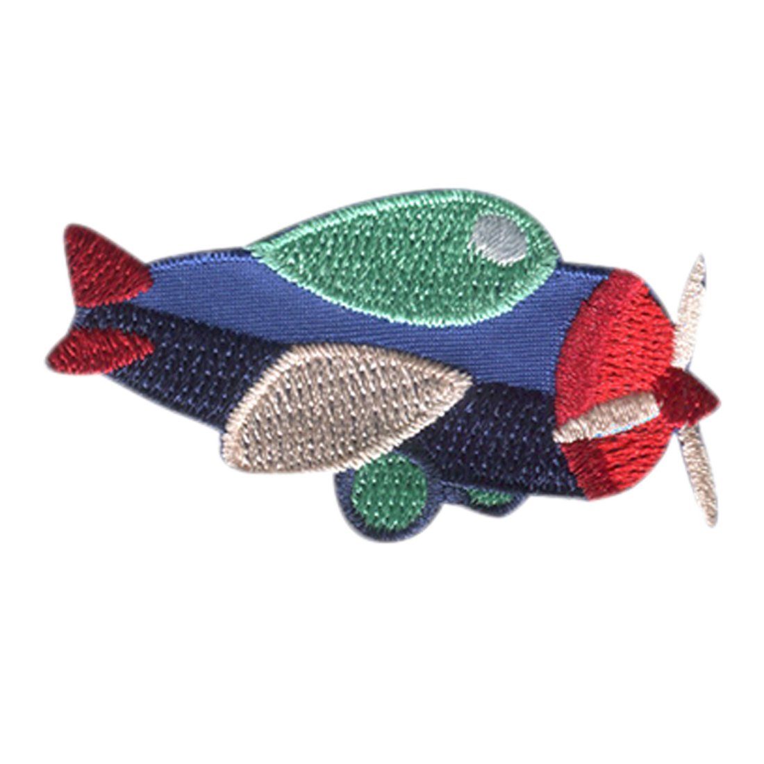 Catch the Patch Aufnäher Bügelbild, Aufbügler, Applikationen, Patches, Flicken, zum aufbügeln, Polyester, Flugzeug Fahrzeug - Größe: 5,9 x 3 cm