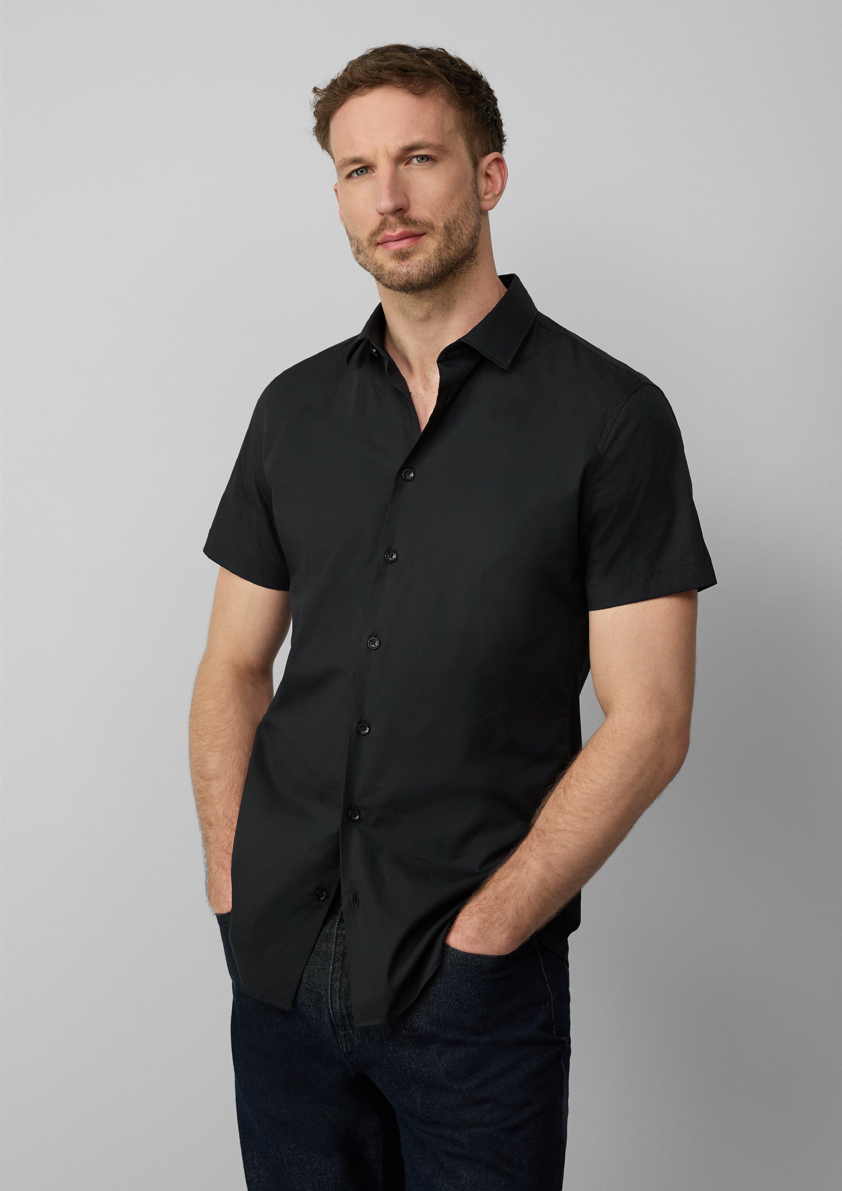 s.Oliver BLACK LABEL Kurzarmhemd Tailored Fit: günstig online kaufen