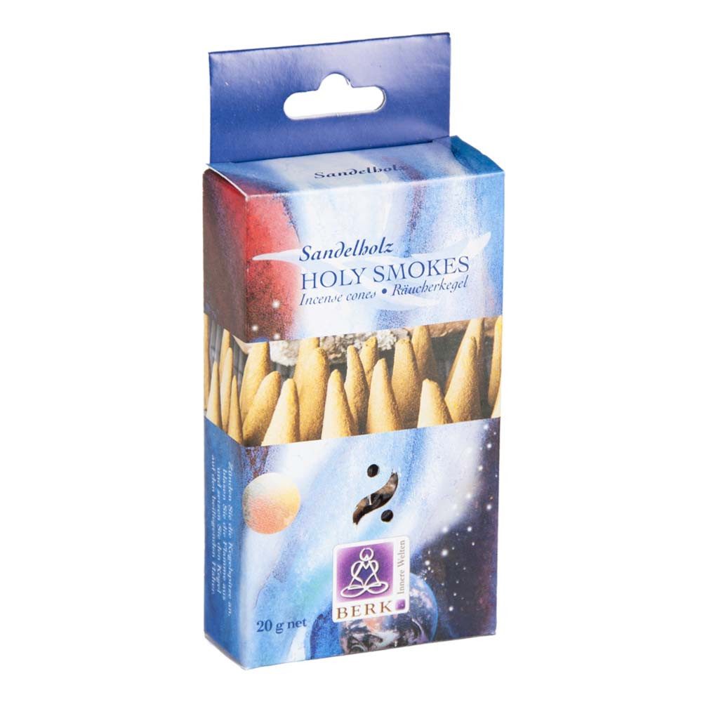Berk Räucherspäne Holy Smokes - Sandelholz Räucherkegel 20g