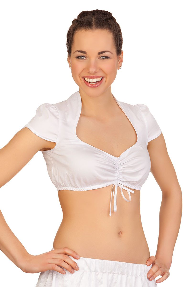 Dirndlbluse Dirndlbluse - MARINA - weiß, ecru