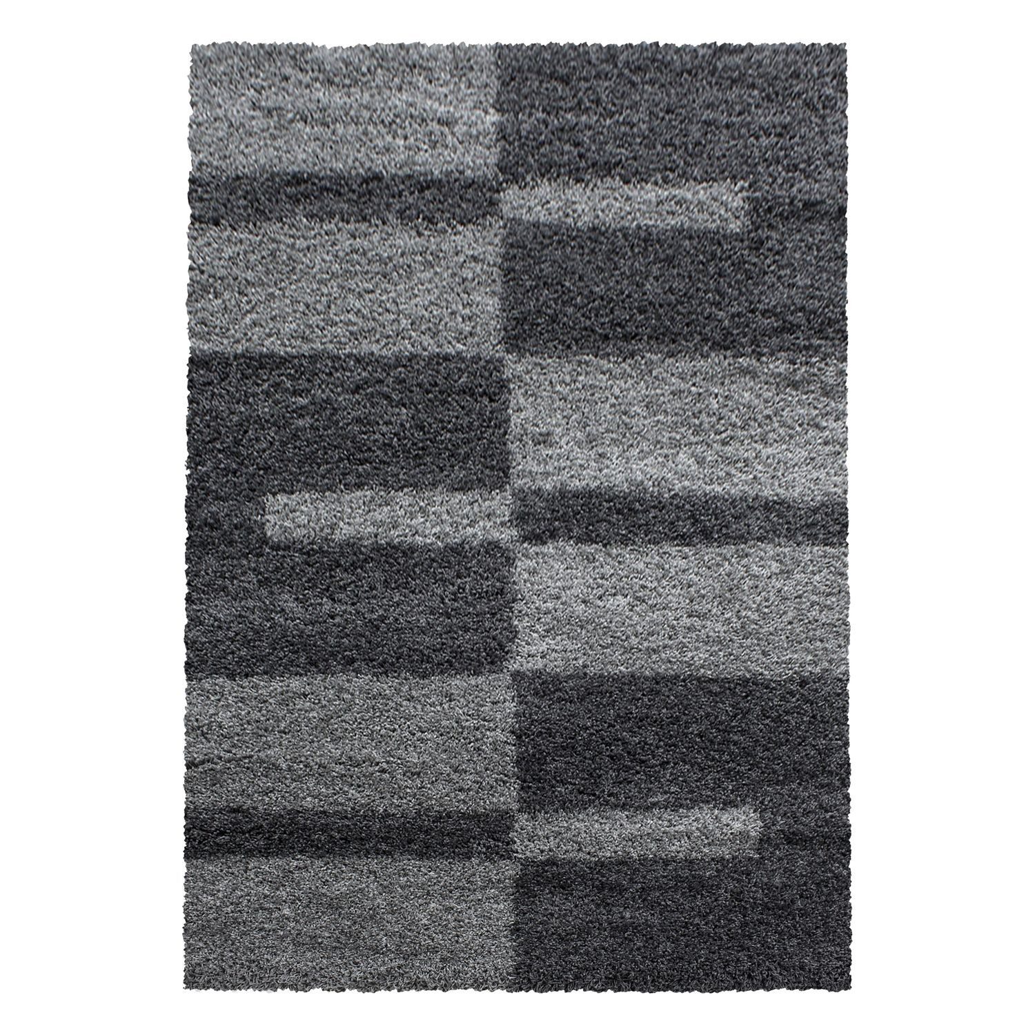 Teppich Boss Teppich Hochflor Teppich Gianna Grau, Läufer, Höhe: 30 mm