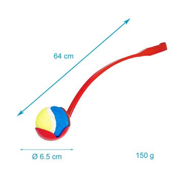 Intirilife Ballschleuder, 65 x 10 x 10 cm Größe - zum Aufheben und Werfen