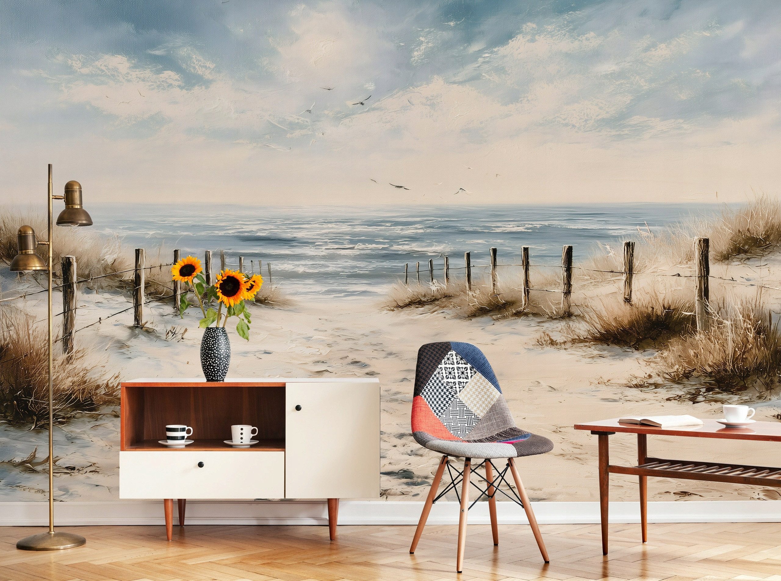 Wallarena Fototapete Strand Vlies reißfest lichtecht Schlafzimmer Wohnzimmer, glatt, 150 x 105 cm