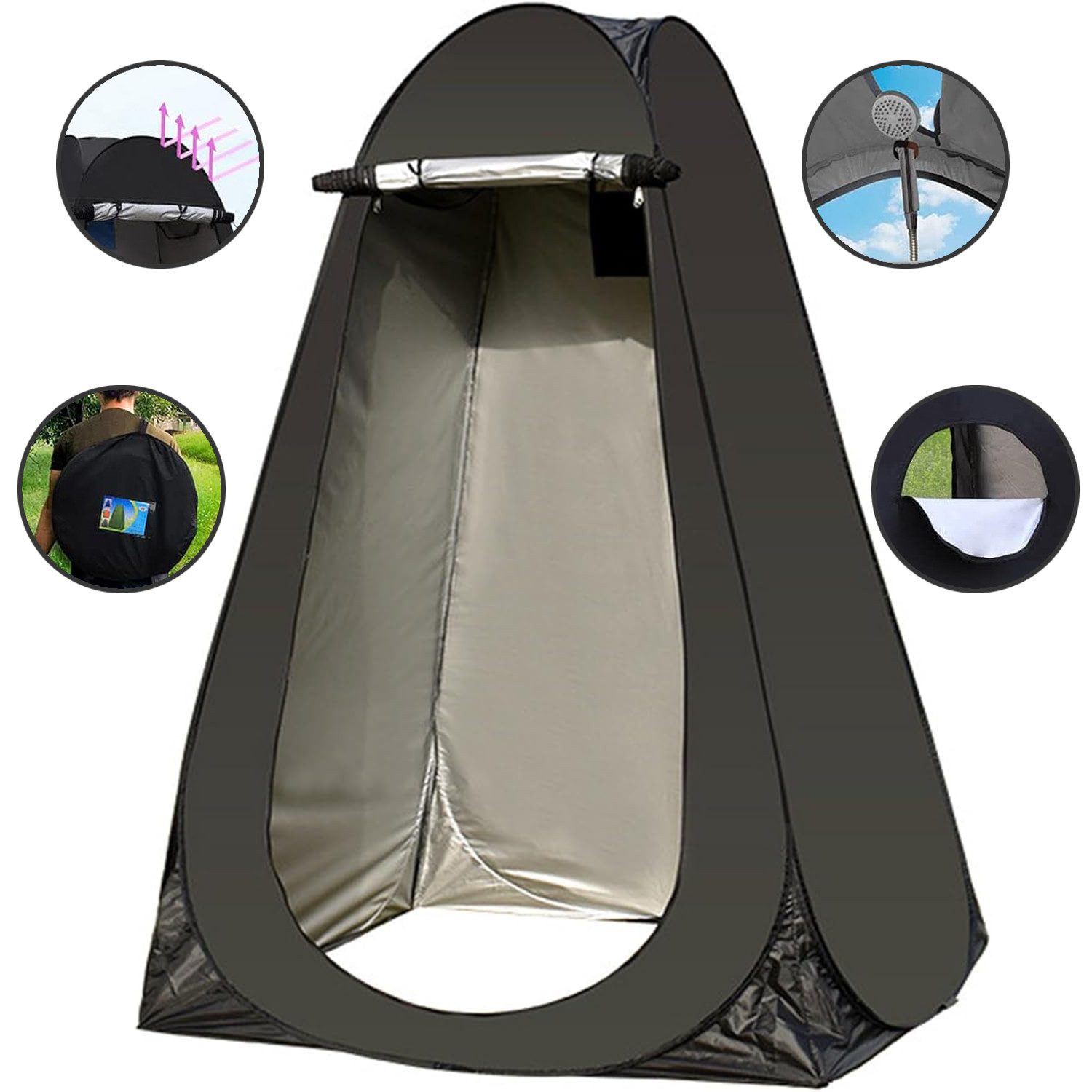 REDOM Faltzelt Camping Umkleidezelt Pop-Up Duschezelt günstig online kaufen
