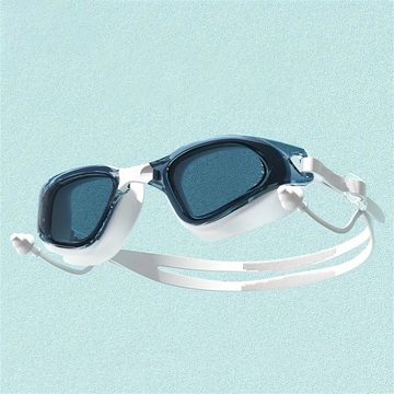 RefinedFlare Taucherbrille Set aus wasserdichter Schwimmbrille mit großem Rahmen und Badekappe, (1-St)