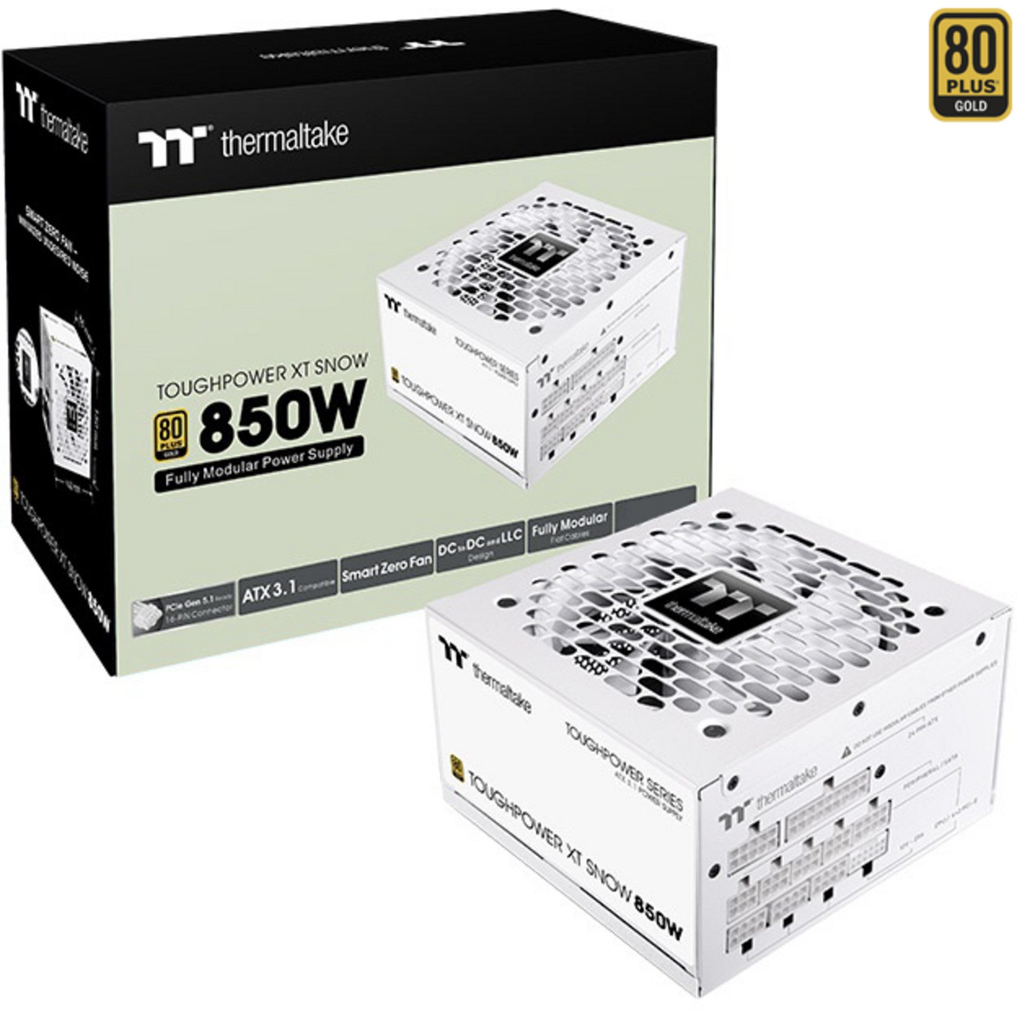 Thermaltake Thermaltake Toughpower XT 850W Snow, PC-Netzteil, PC-Netzteil (80 PLUS Gold)