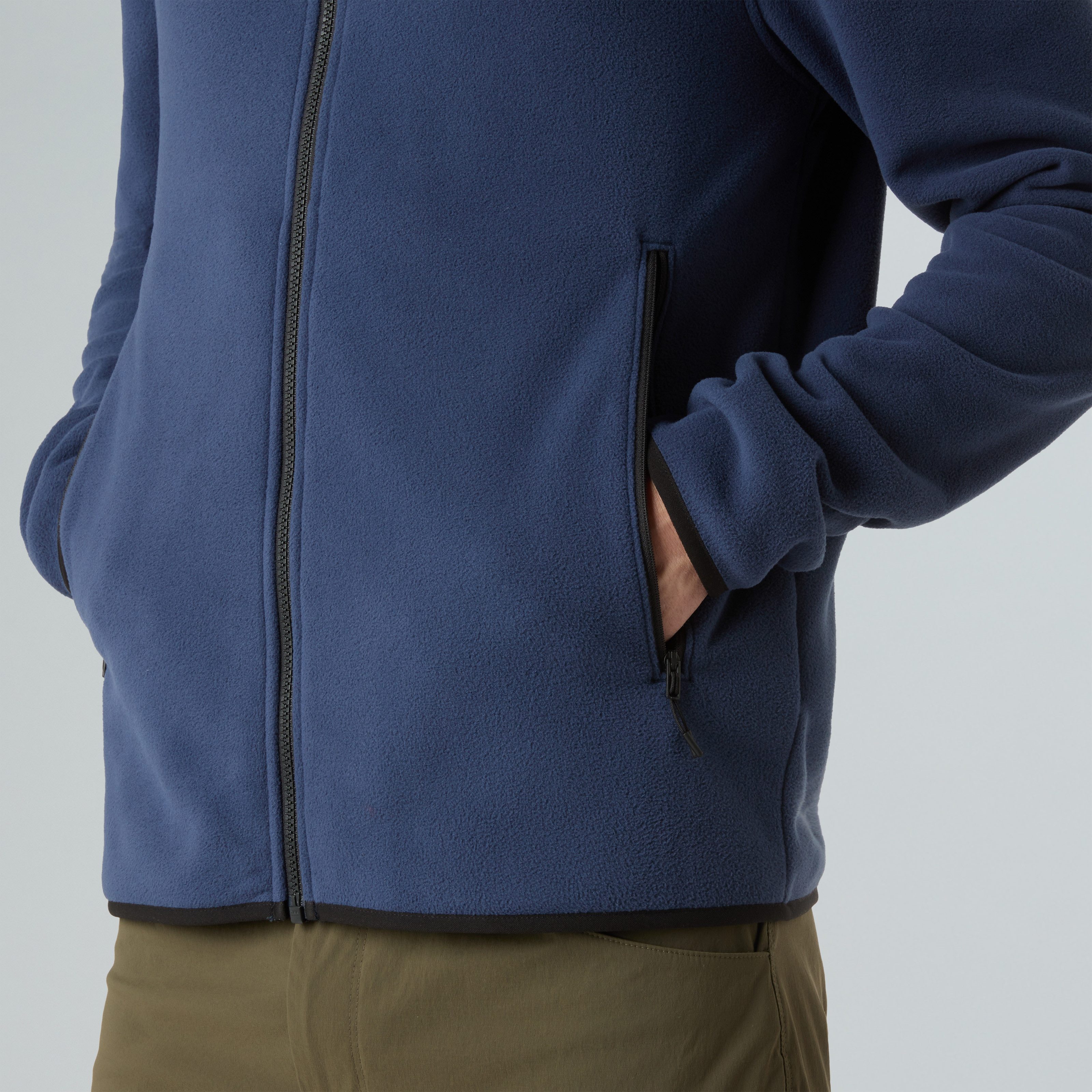The North Face Fleecejacke M GLACIER FLEECE JACKET für Outdoor-Aktivitäten, atmungsaktiv, wärmeisolierend