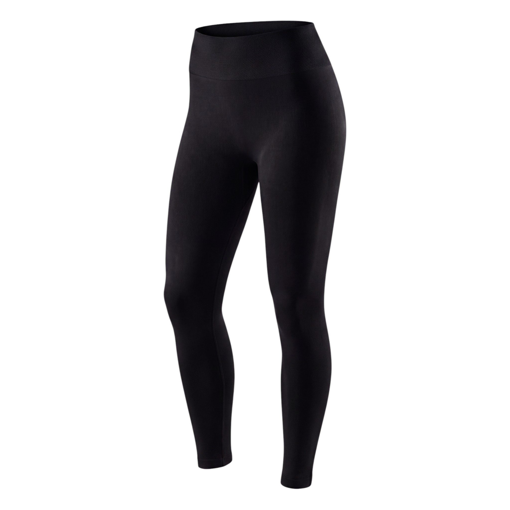 Aurela Damenmode Thermoleggings Damenleggings leicht angeraute Thermoleggings Skiunterwäsche mit breitem Komfortbund, innenseitig angeraut