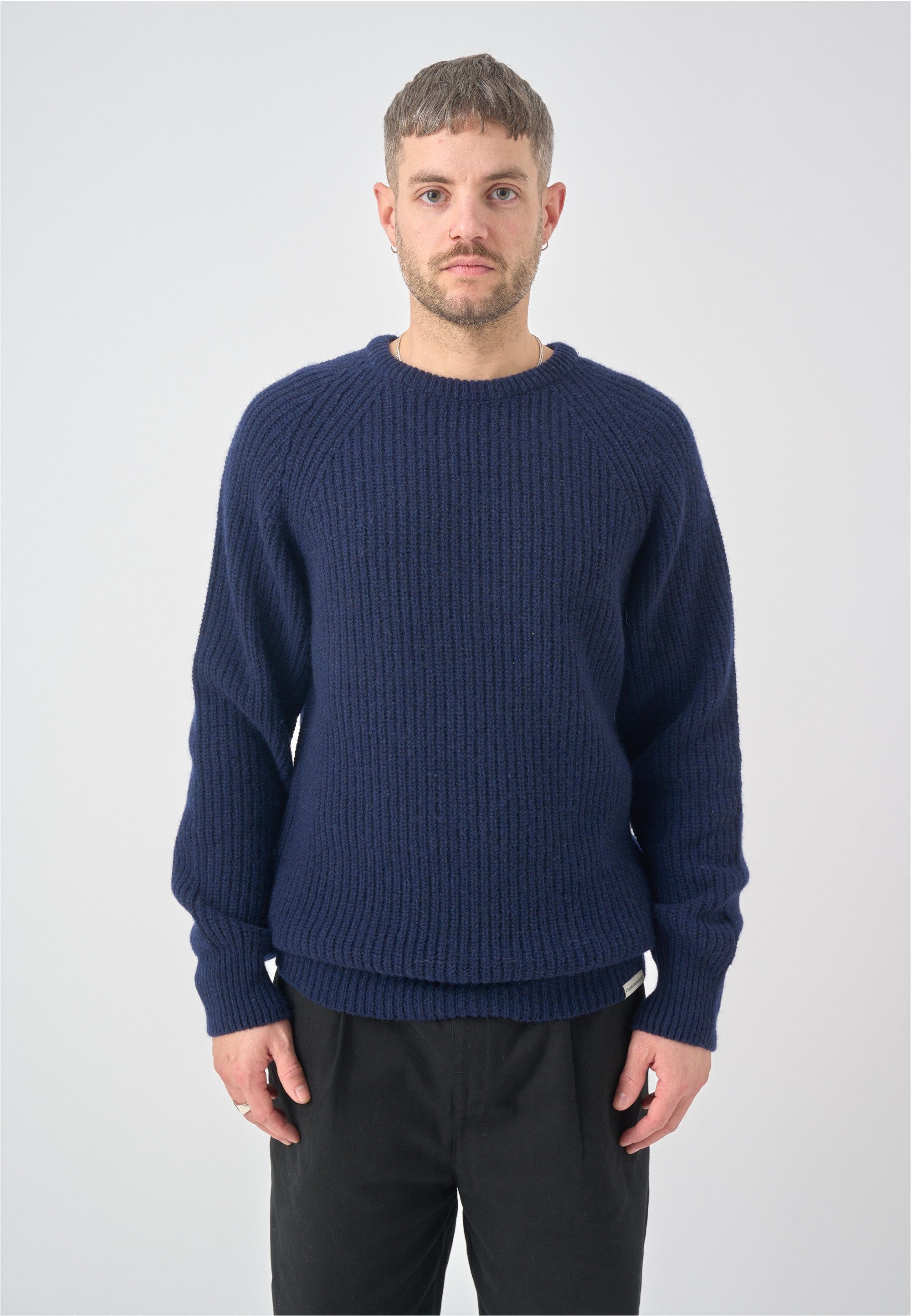 Cleptomanicx Strickpullover Crewneck Ribber mit bequemem Tragekomfort
