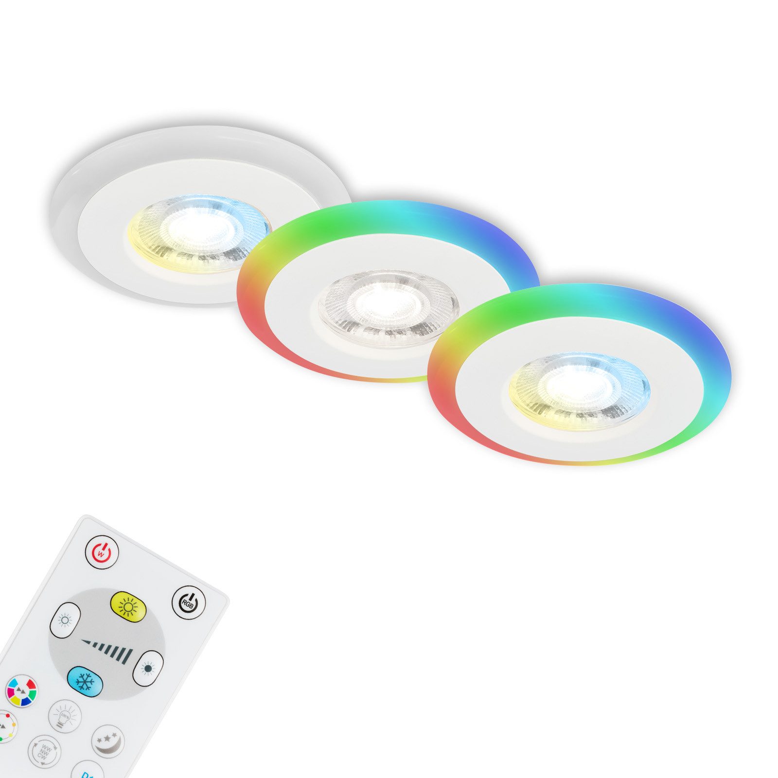 Briloner Leuchten LED Einbauleuchte SKILL, LED fest integriert