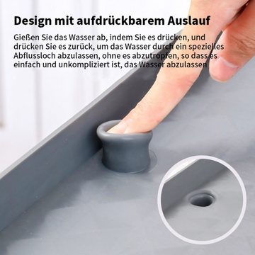 yozhiqu Abtropfmatte Unterspüle-Tablett, 86,4 x 55,9 cm, wasserdichtes Unterspüle-Tablett, für Küchen- und Waschküchenschränke, Küchenschrank-Regalschutz