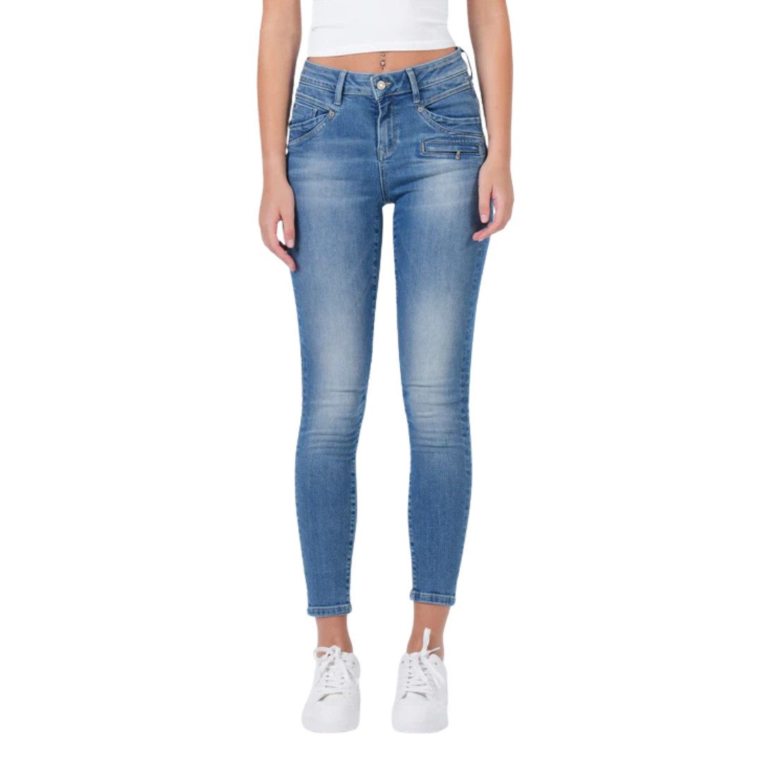 Miracle of Denim Skinny-fit-Jeans Suzy Exhale Blue Skinny Fit