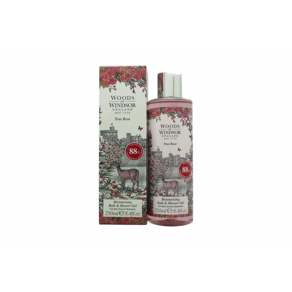 Woods of Windsor Duschgel True Rose Feuchtigkeitsspendendes Bade- & Duschgel