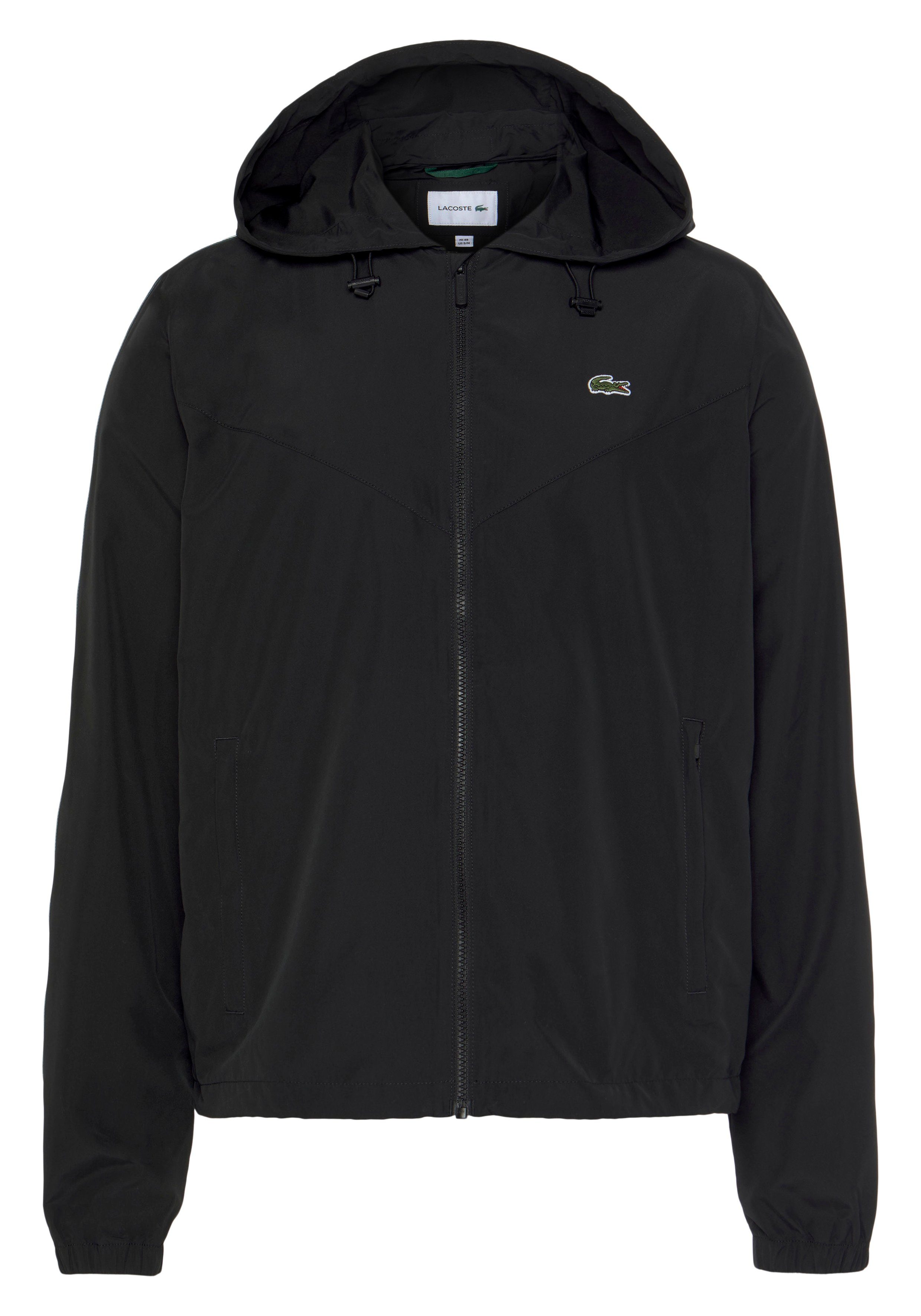 Outdoorjacke mit Tunnelzug Lacoste black