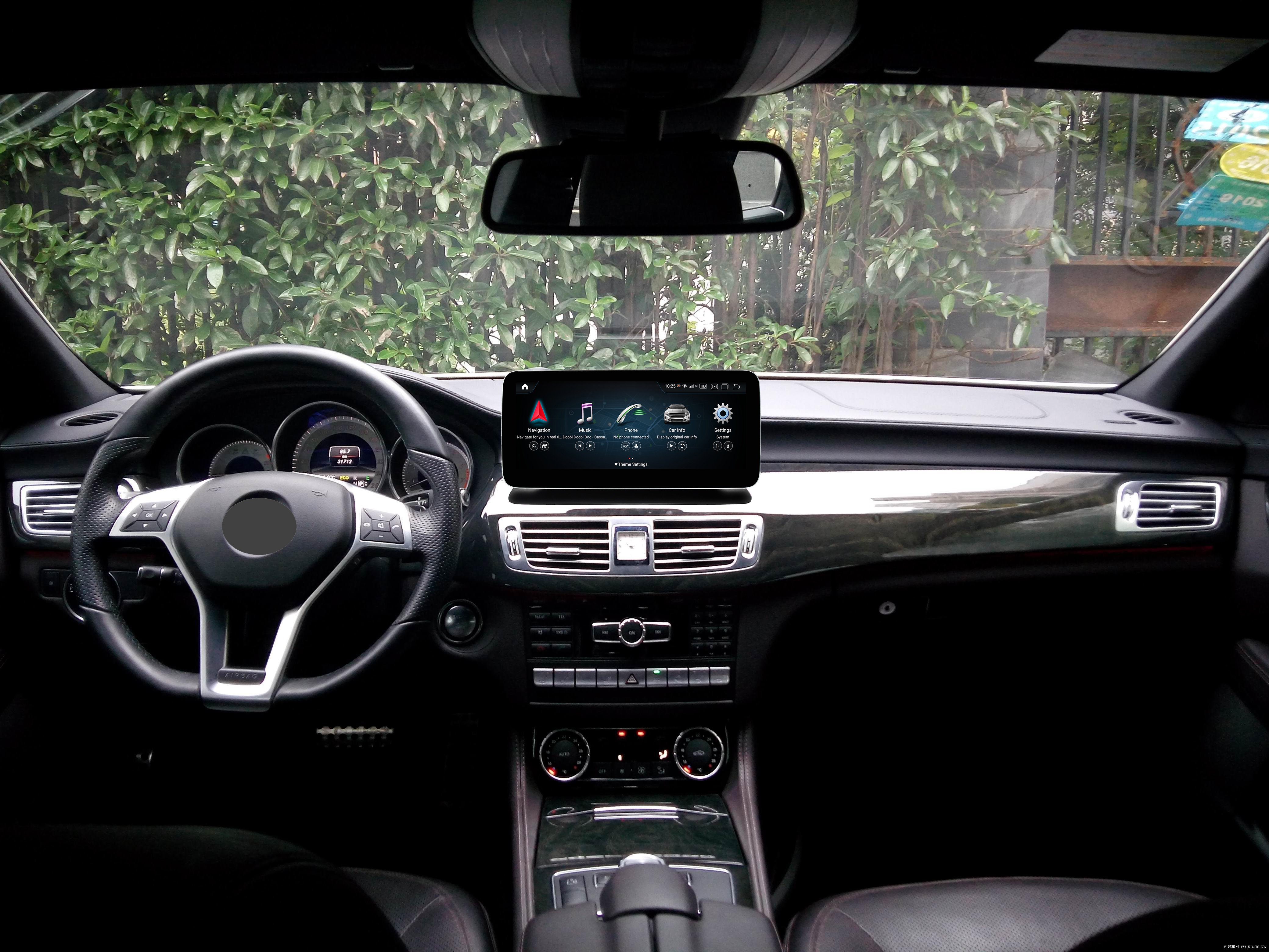 TAFFIO Für W218 Einbau-Navigationsgerät Navigation Touch NTG4x GPS CLS 10" Mercedes Carplay Android