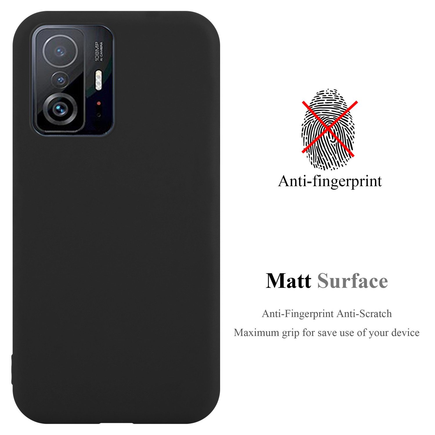 Cadorabo Handyhülle für Xiaomi 11T / 11T PRO Hülle Xiaomi 11T / 11T PRO, Flexible TPU Silikon Handy Schutzhülle - Hülle - ultra slim