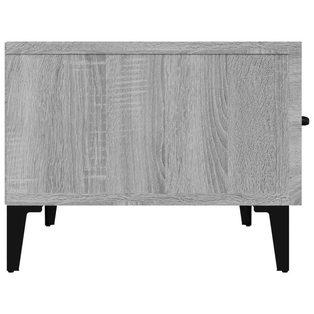Holzwerkstoff TV-Schrank Sonoma 150x34,5x30 cm Grau furnicato