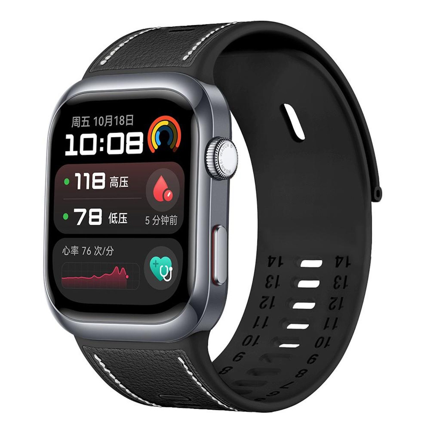 Wigento Smartwatch-Armband Für Huawei Watch D2 Hochwertiges Leder Hybrid Si günstig online kaufen