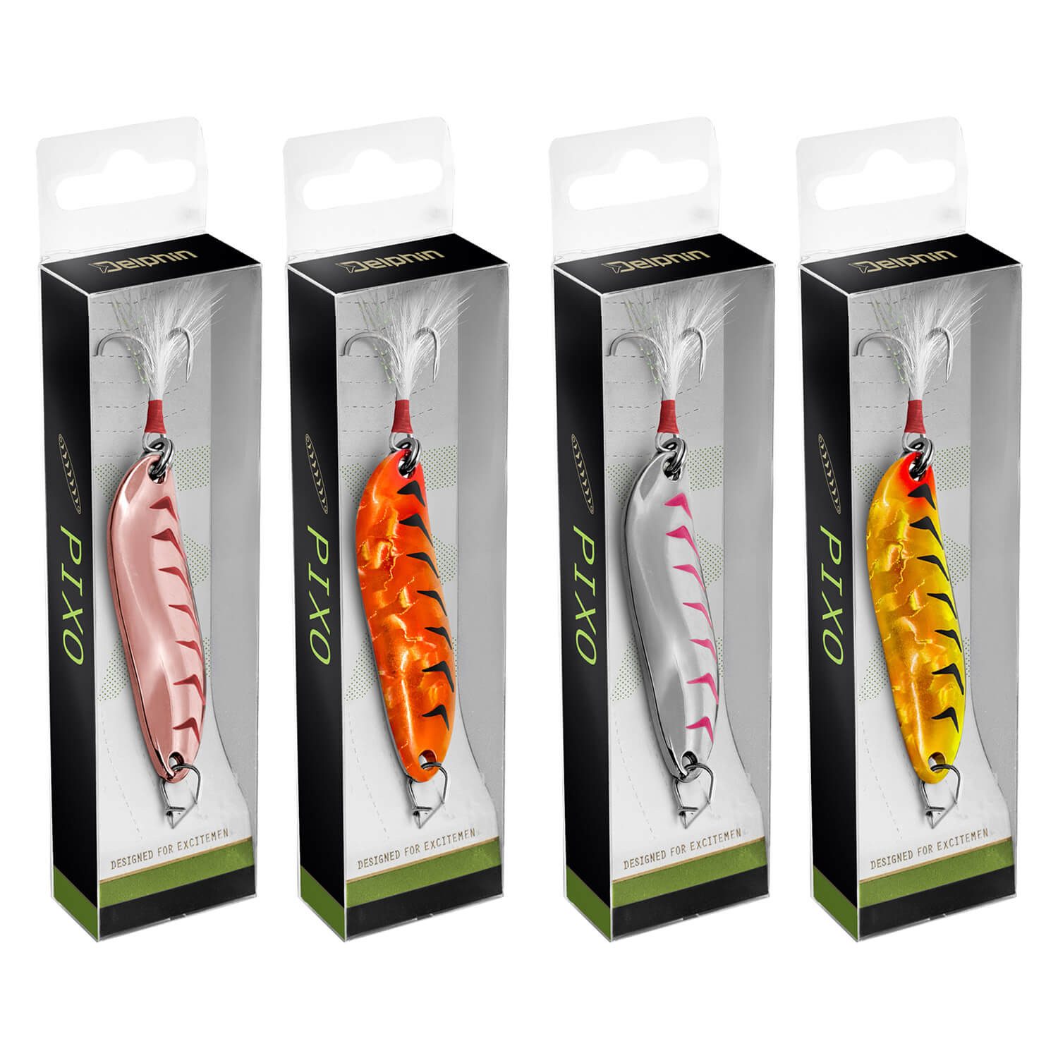 Delphin.sk Kunstköder Delphin Pixo Blinker 10g Metall Kunstköder Hecht Zander Rapfen, (1-St)
