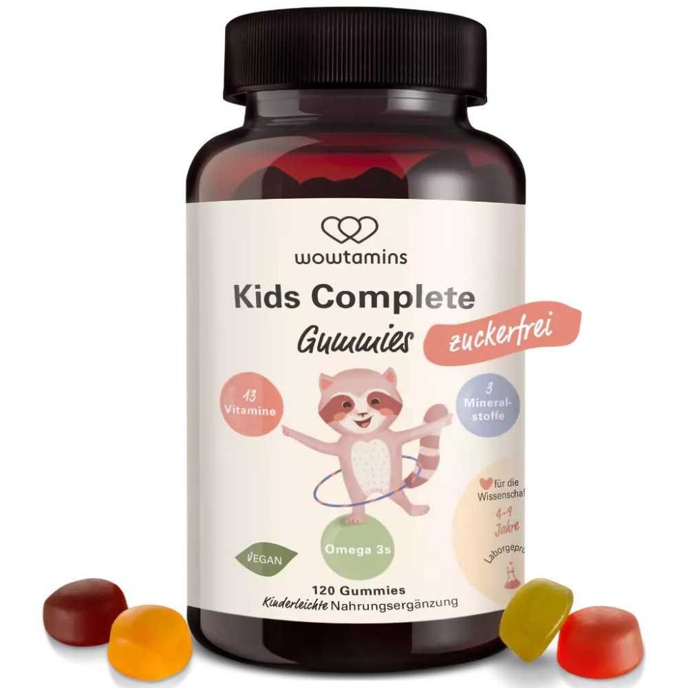 wowtamins Kids Complete Gummies (zuckerfrei) Bonbons