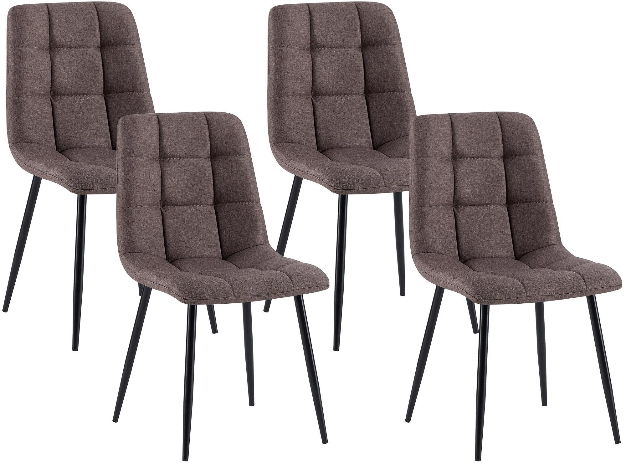 CLP Esszimmerstuhl Antibes Stoff (4er Set, 4 St), mit Stoffbezug, bis 150 kg