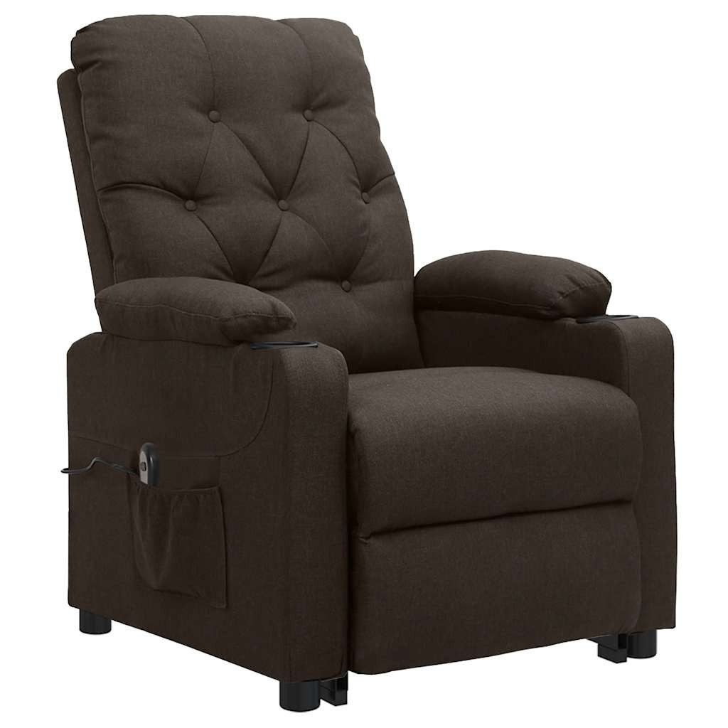 vidaXL Sessel Aufstehsessel Dunkelbraun Stoff (1-St) günstig online kaufen