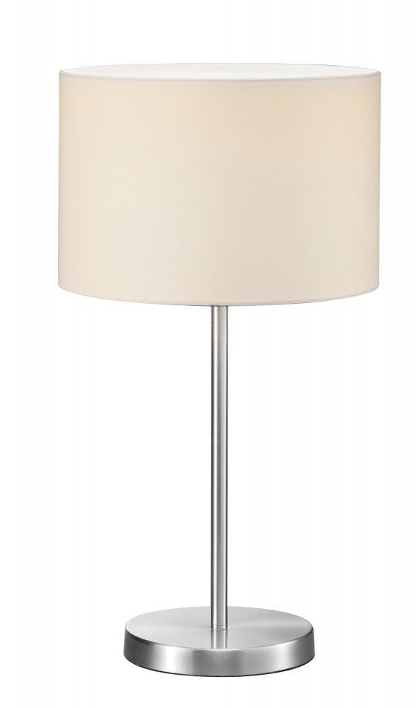 TRIO Leuchten Tischleuchte, inklusive, 1-flg nicht TRIO matt Nickel Schlafzimmer Schalter Tischleuchte Moderne Leuchtmittel
