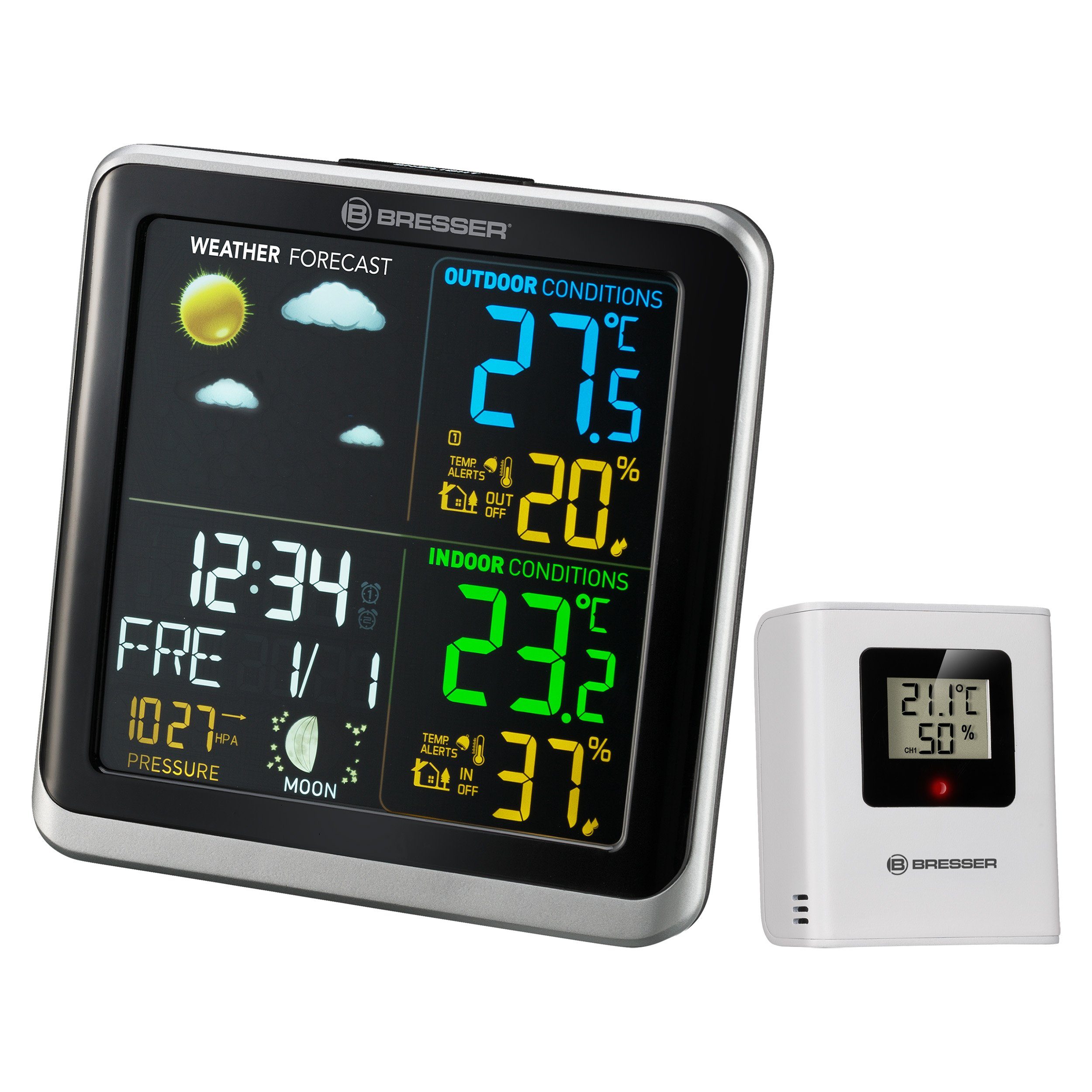 Wetterstation BRESSER ClimaTemp TB Wetterstation mit LCD-Farbdisplay
