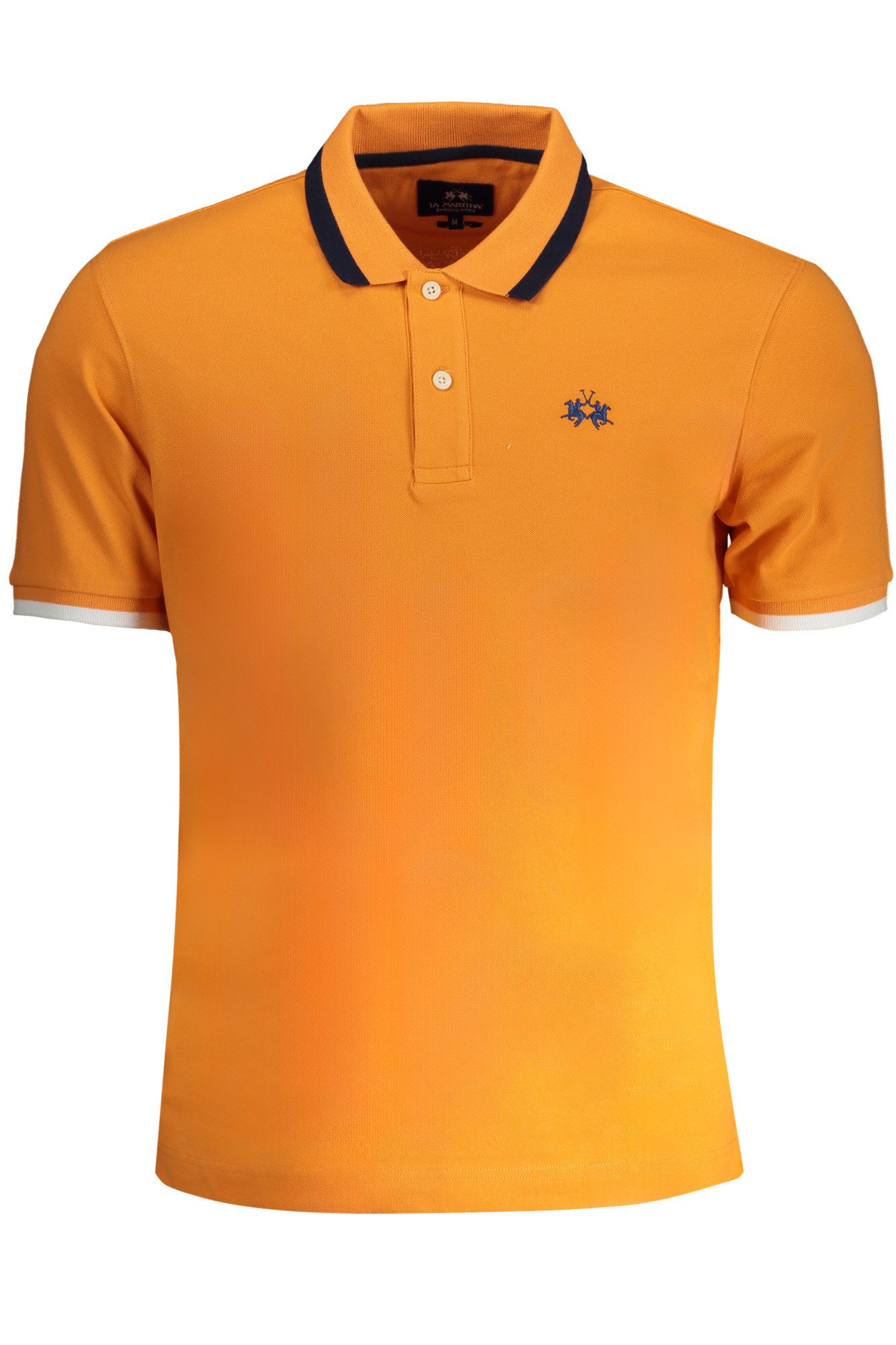 La Martina Poloshirt Herren Slim Fit Poloshirt in Orange mit Stickerei
