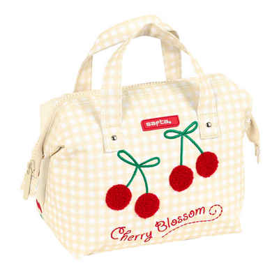 safta Handtasche Kulturbeutel für die Schule Safta Cherry Beige (26.5 x 17.5 x 12.5 cm