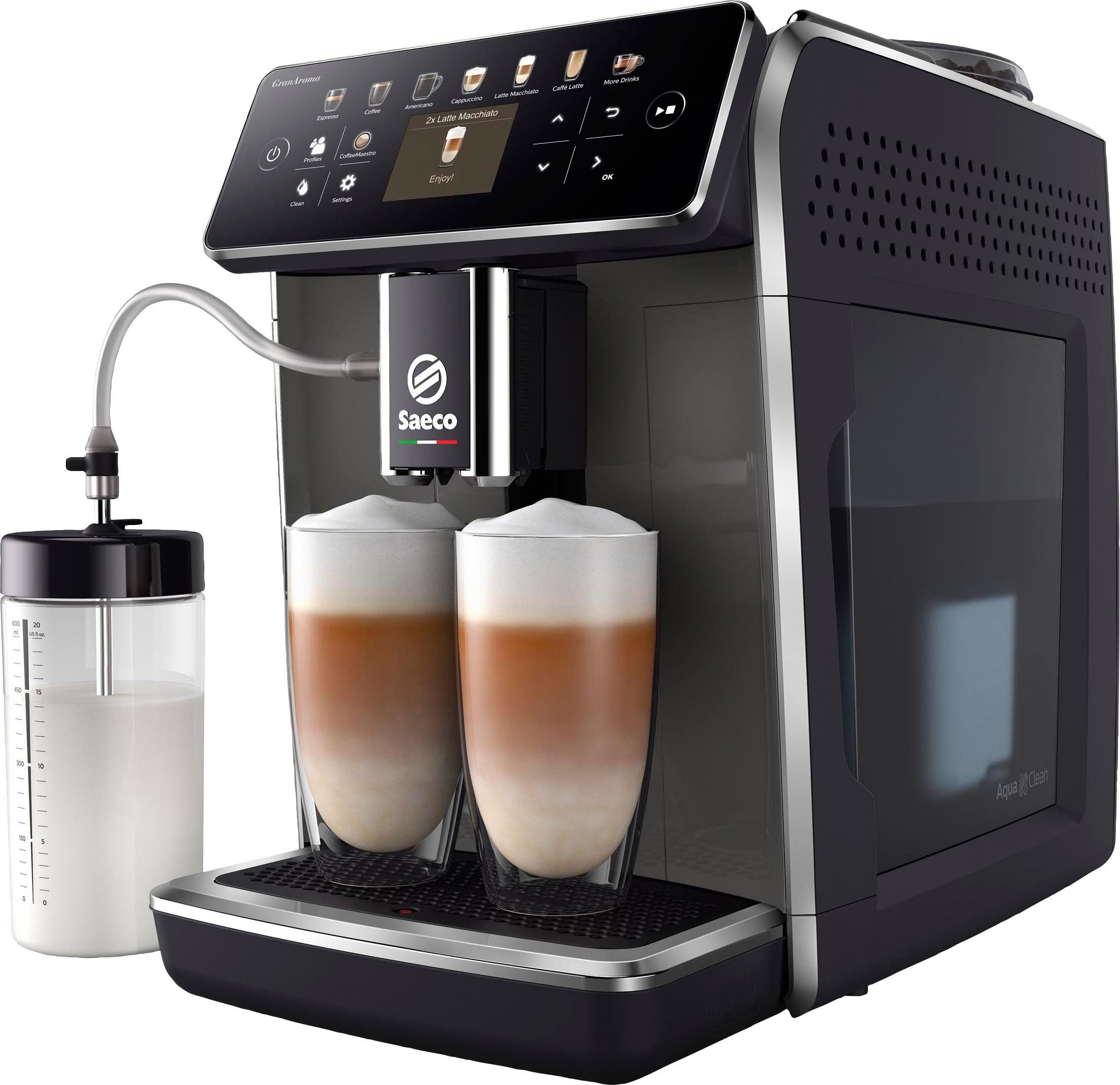 für GranAroma Kaffeespezialitäten, 14 SM6580/50, Kaffeevollautomat 4 TFT Display Saeco Benutzerprofilen mit und