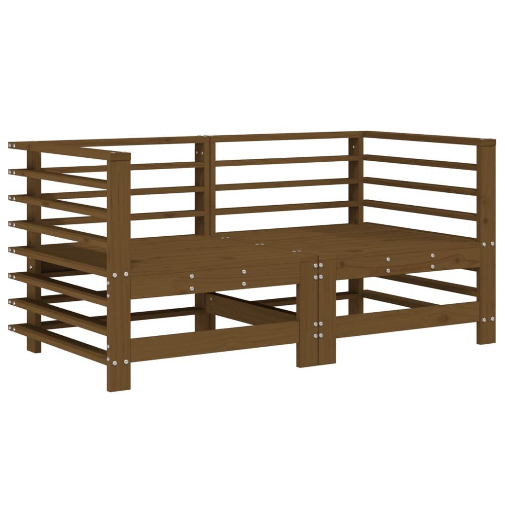 vidaXL Sofaelement Garten-Ecksofas 2 Stk. Honigbraun günstig online kaufen