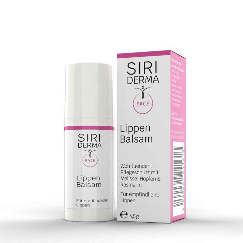 Siriderma Lippenpflegemittel Siriderma Lippenbalsam ohne Duftstoffe 4,5 g, Feuchtigkeitsspendender und antibakteriell wirkender Lippenbalsam