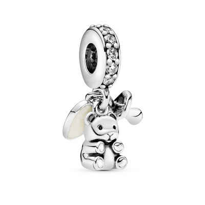 Pandora Bead Pandora Charm Damen 792100CZ Silber Babyteddybär