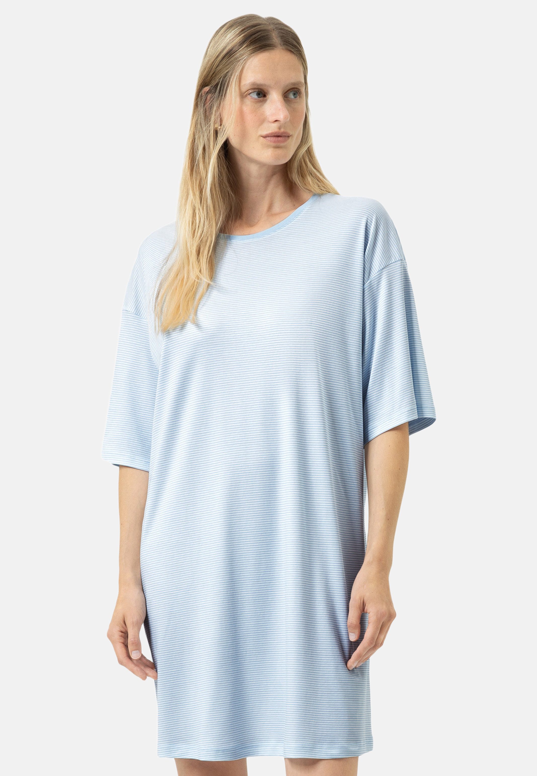 Mey Nachthemd Simple Stripes (1-tlg) Nachthemd - Baumwolle - Atmungsaktiv - 100 % weiche Baumwolle
