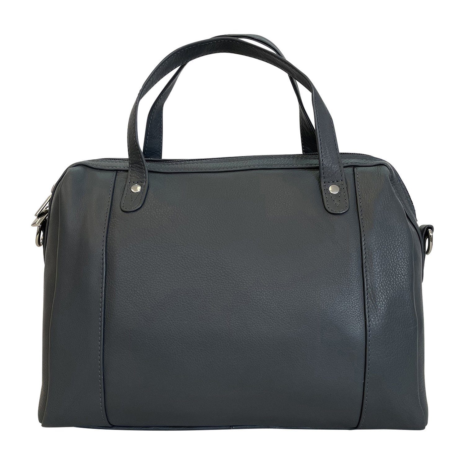 Cinino Handtasche C6066, Ledertasche Bowlingtasche