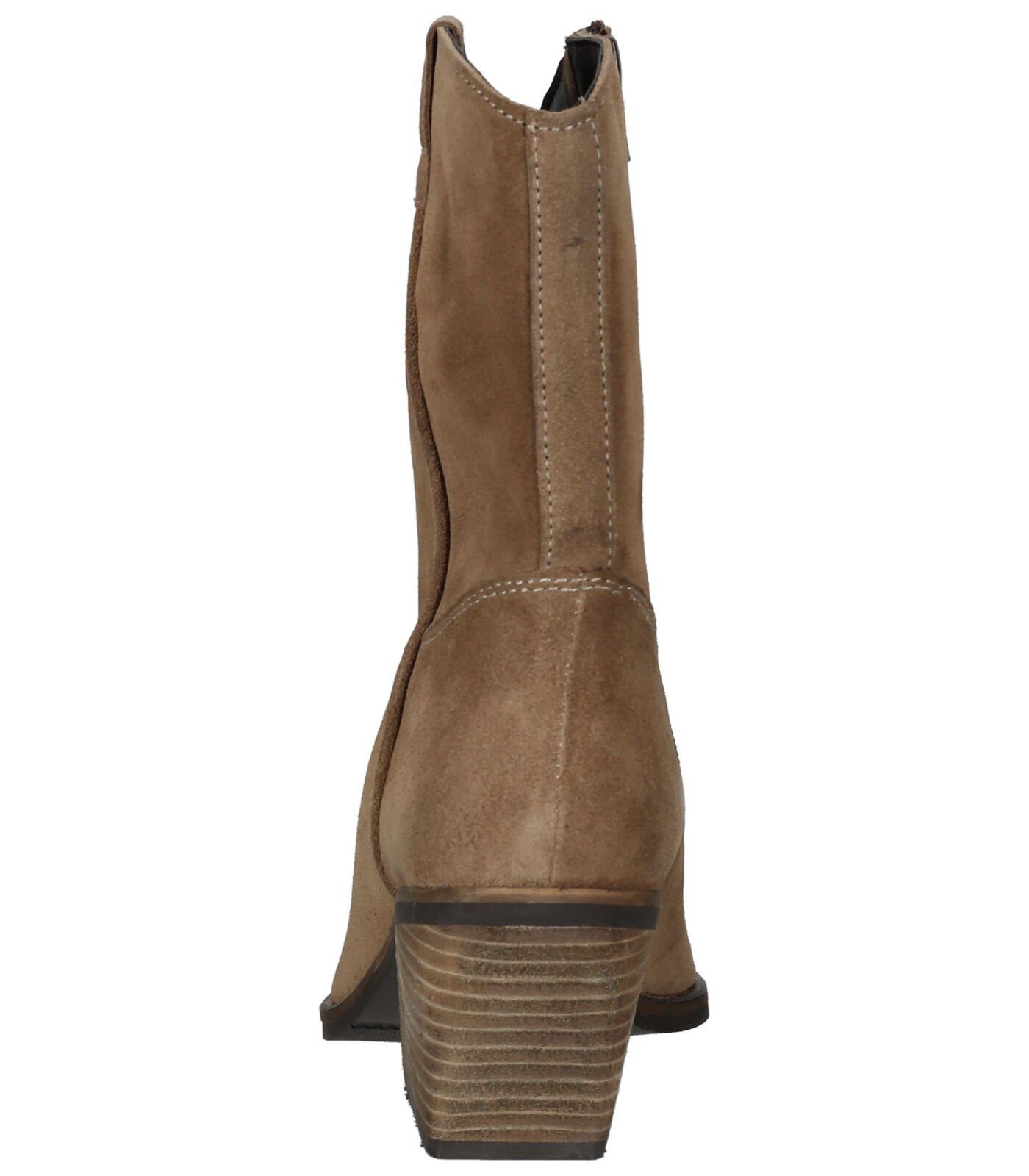 Stiefelette Leder Stiefelette Taupe Lazamani