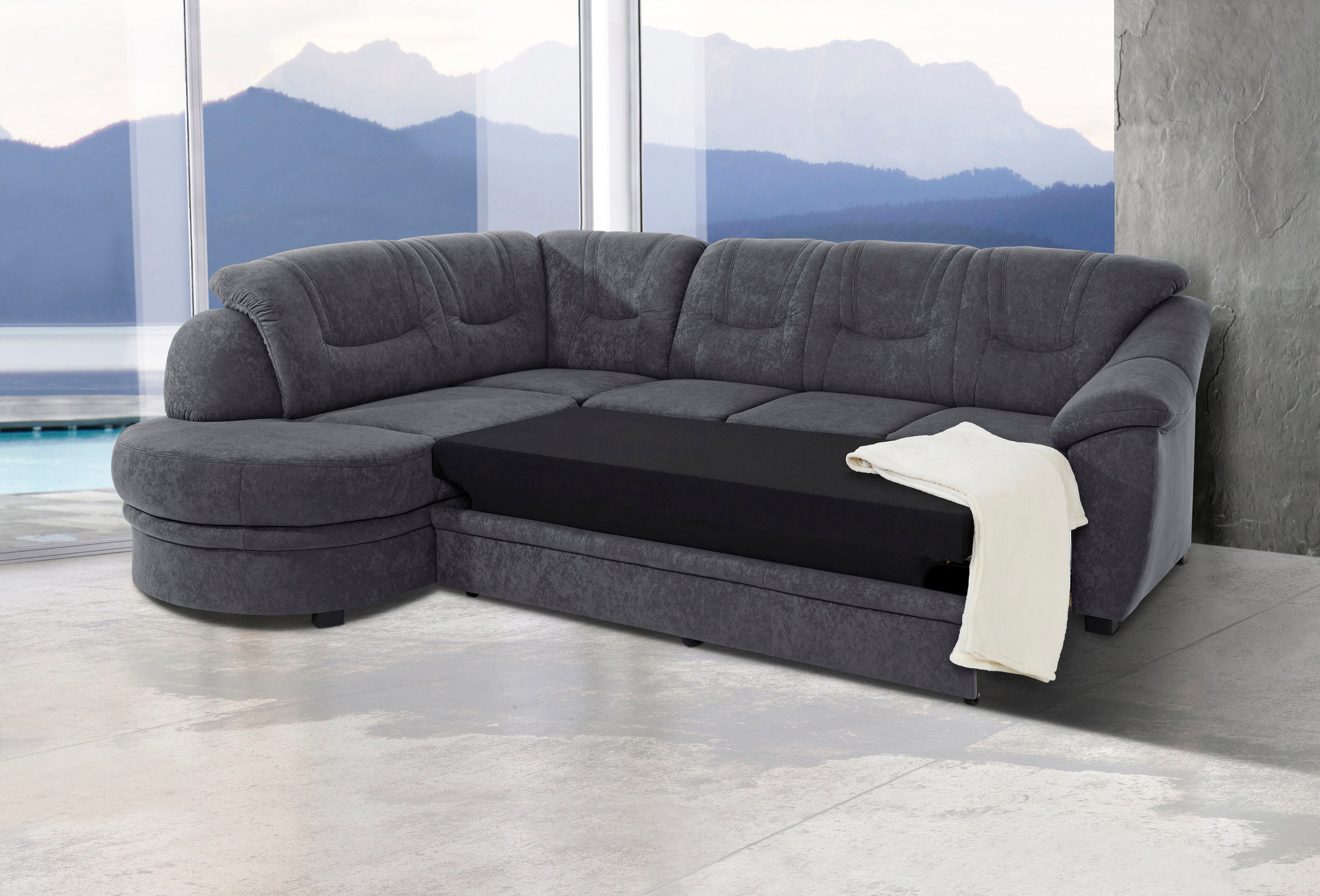 sit&more Ecksofa Savona, wahlweise mit Schlaffunktion