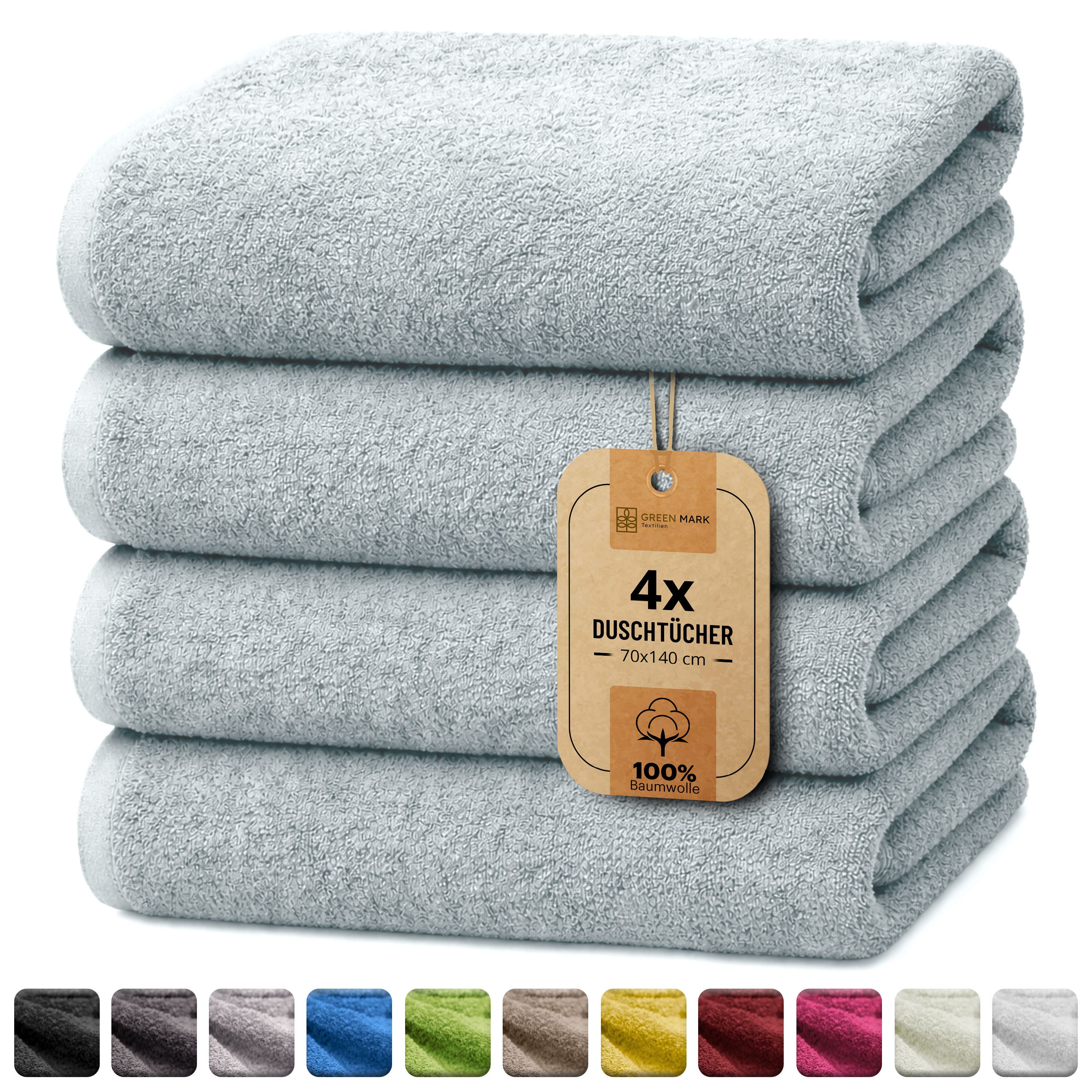 NatureMark Handtücher 8er-Sparpack Handtücher 50x100cm, Baumwolle (8-St), 8X Handtücher, 100% Baumwolle, Frühlings blau, 50 x 100cm