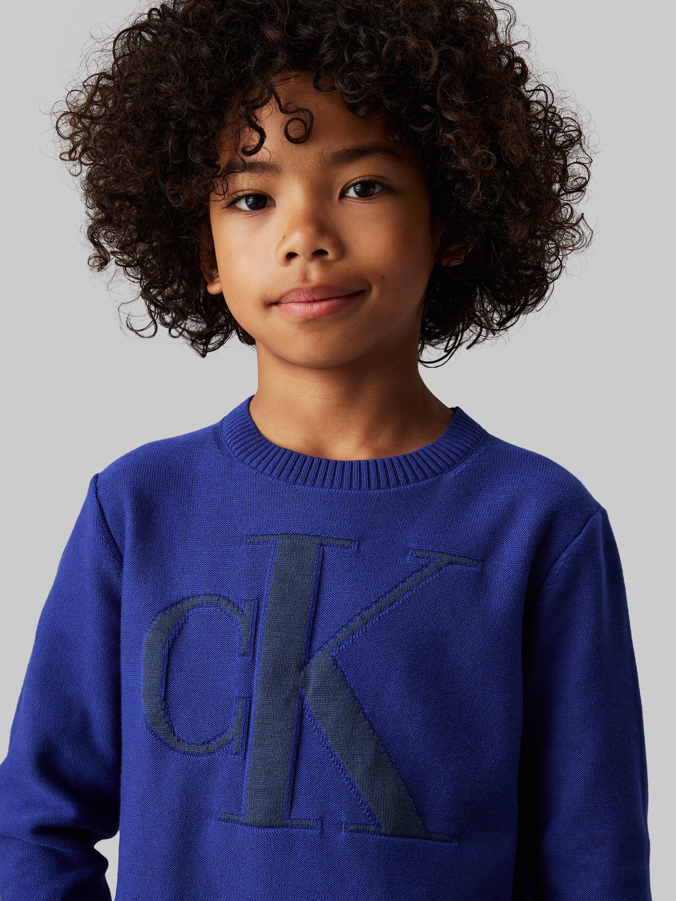 Rundhalspullover Monogram Reg. Sweater