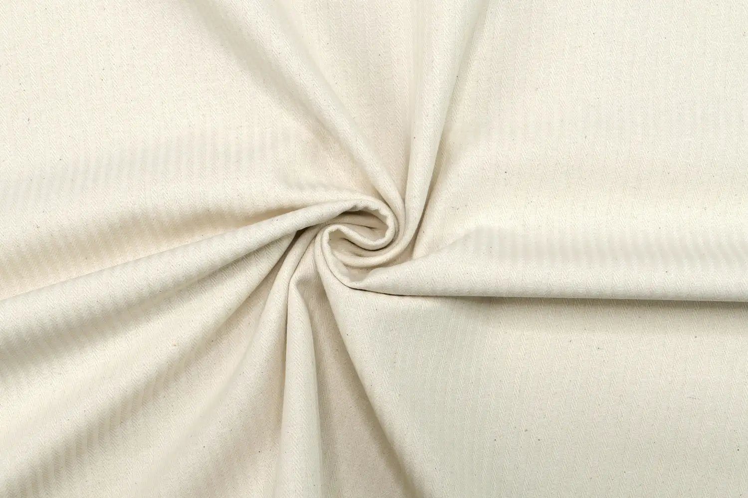 Stofferia Stoff Dekostoff Chevron Streifen Ecru, Meterware