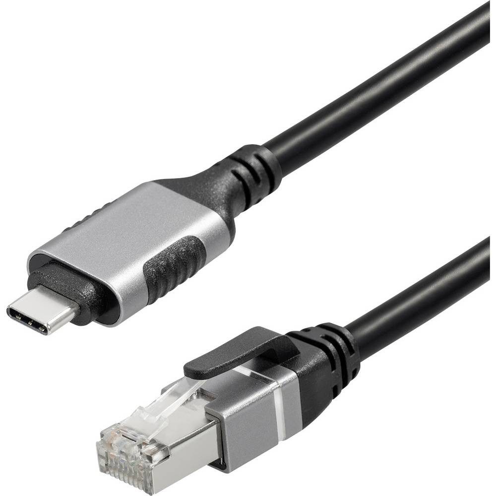 Maxtrack Ethernet-Kabel Cat 6 F/UTP USB C auf RJ45 C541-1L Netzwerk-Adapter