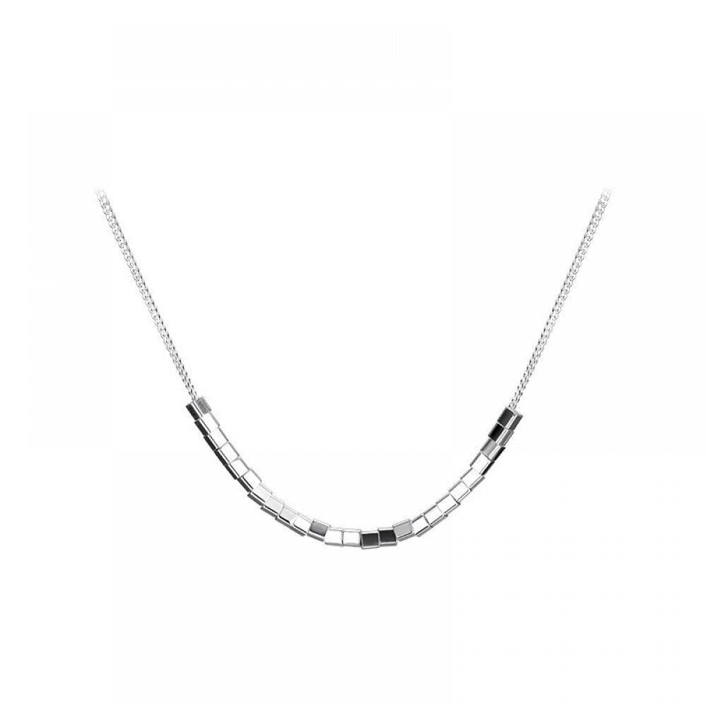 Damen Nähten Halskette quadratischen für Charm-Kette (1-tlg) Elegante geometrischen mit WaKuKa