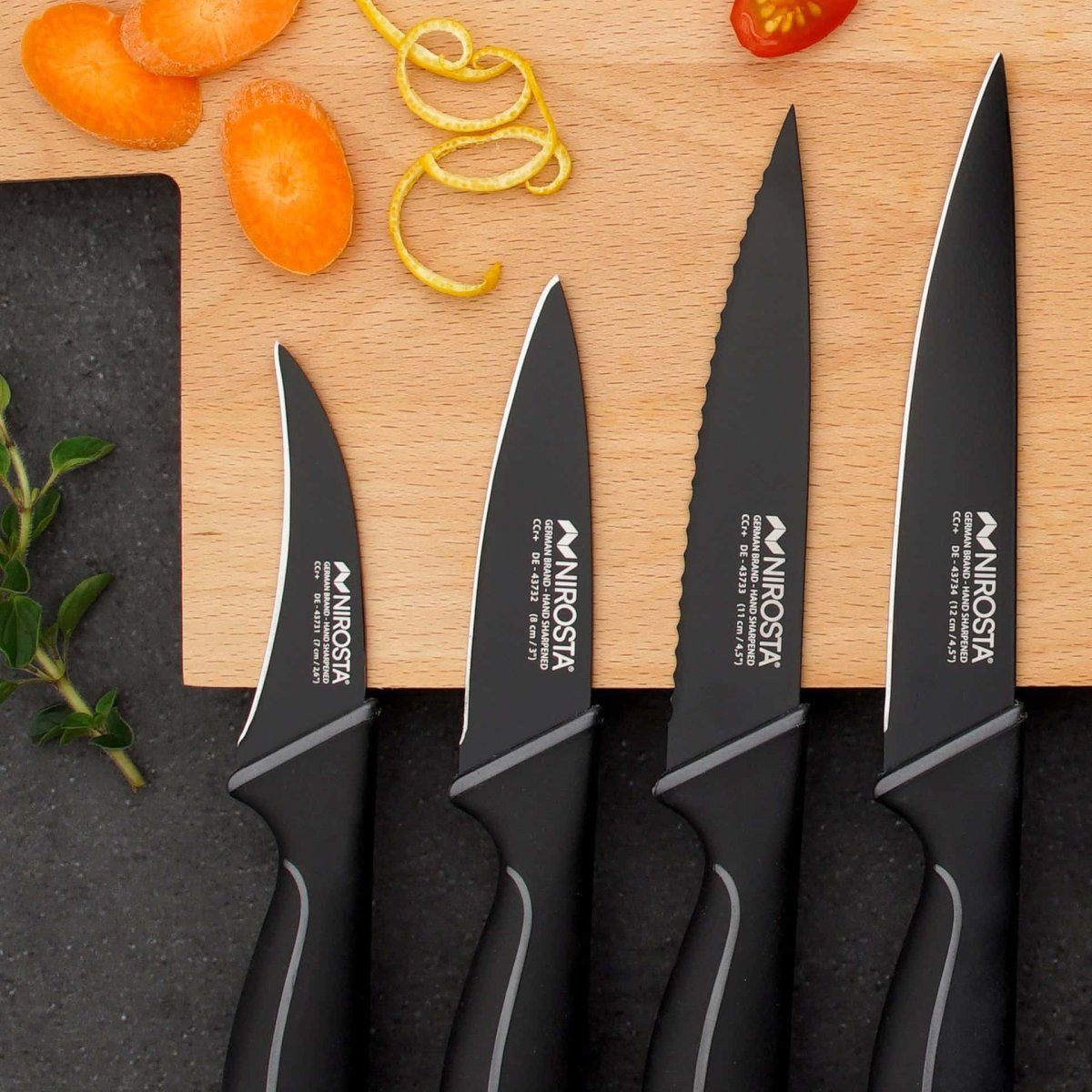 Nirosta Messer-Set AMAZON-Set Nirosta Wave klein
