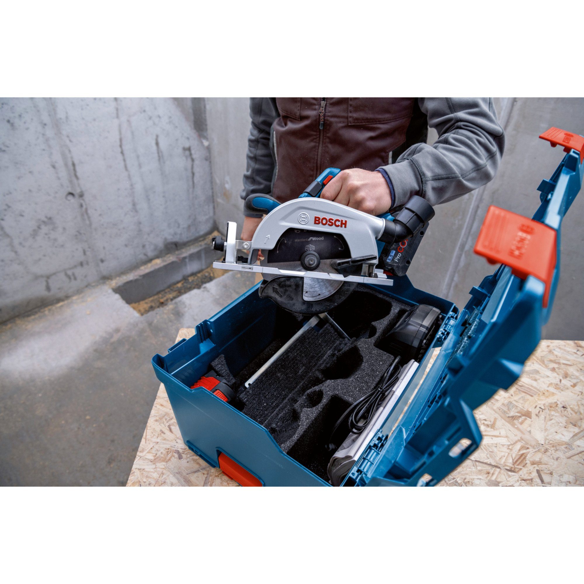 BOSCH Akku-Handkreissäge Handkreissäge Bosch Professional GKS 18V-57-2