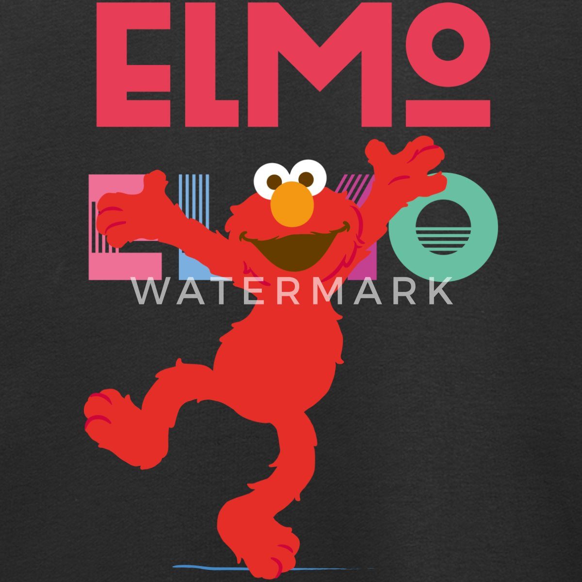 Spreadshirt Sweatshirt Sesamstraße Elmo Springt vor Freude Kinder Premium Pullover (1-tlg)