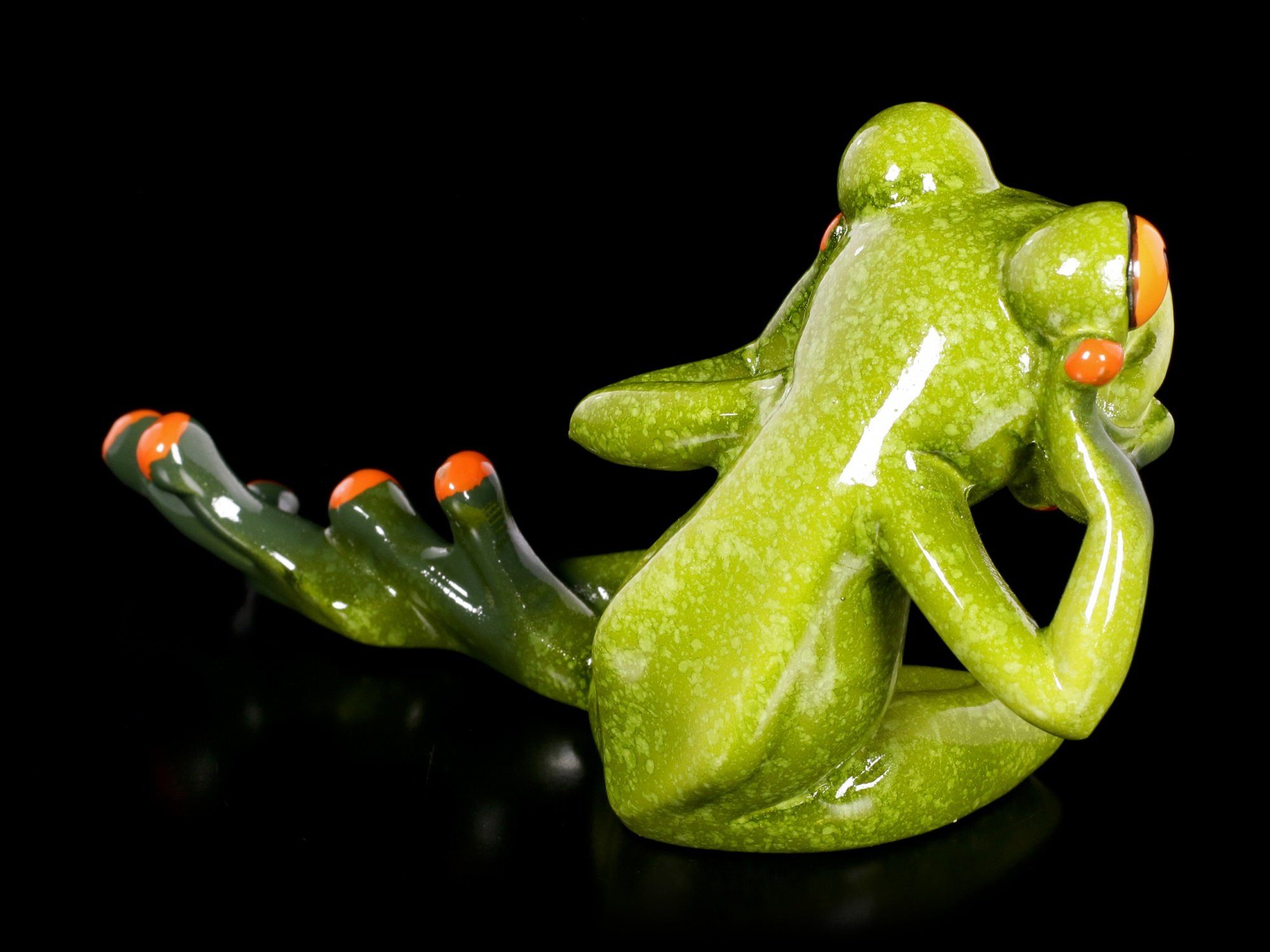 - GmbH Shop Frosch Figuren Figur Tierfigur Tierdeko schneidet Grimasse Lustige