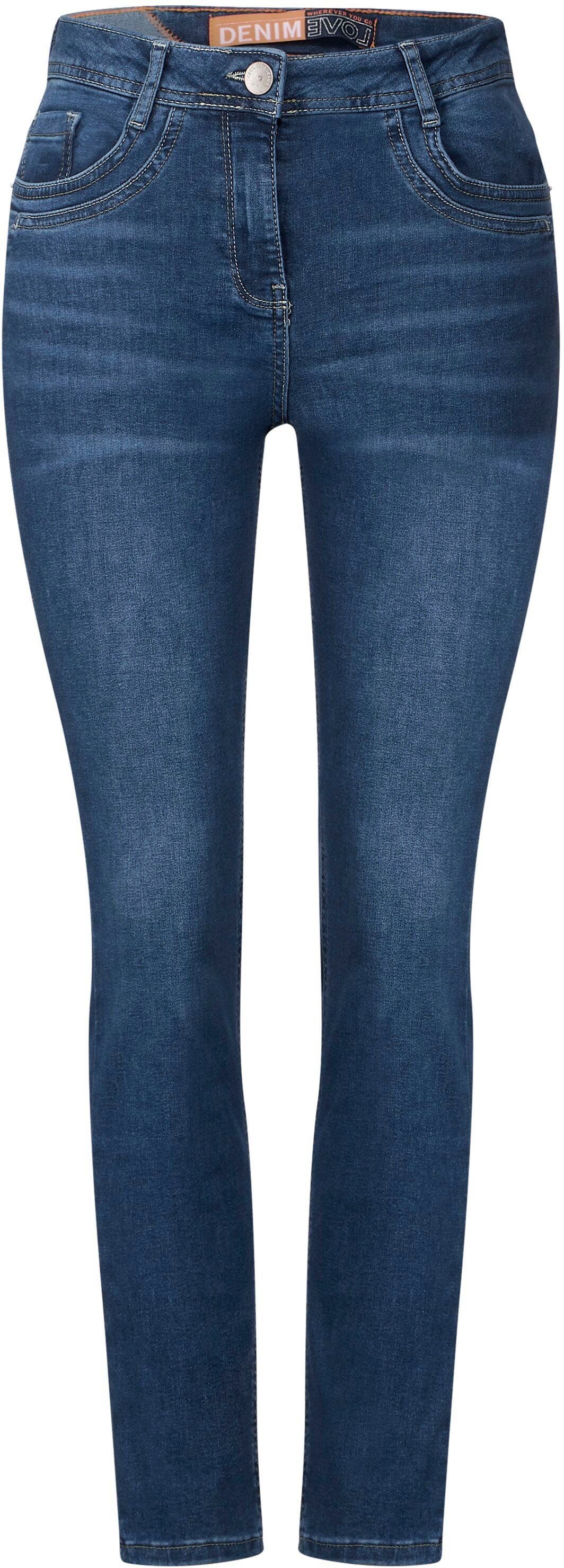 Cecil Slim-fit-Jeans Style Toronto knöchellanger Ausführung in