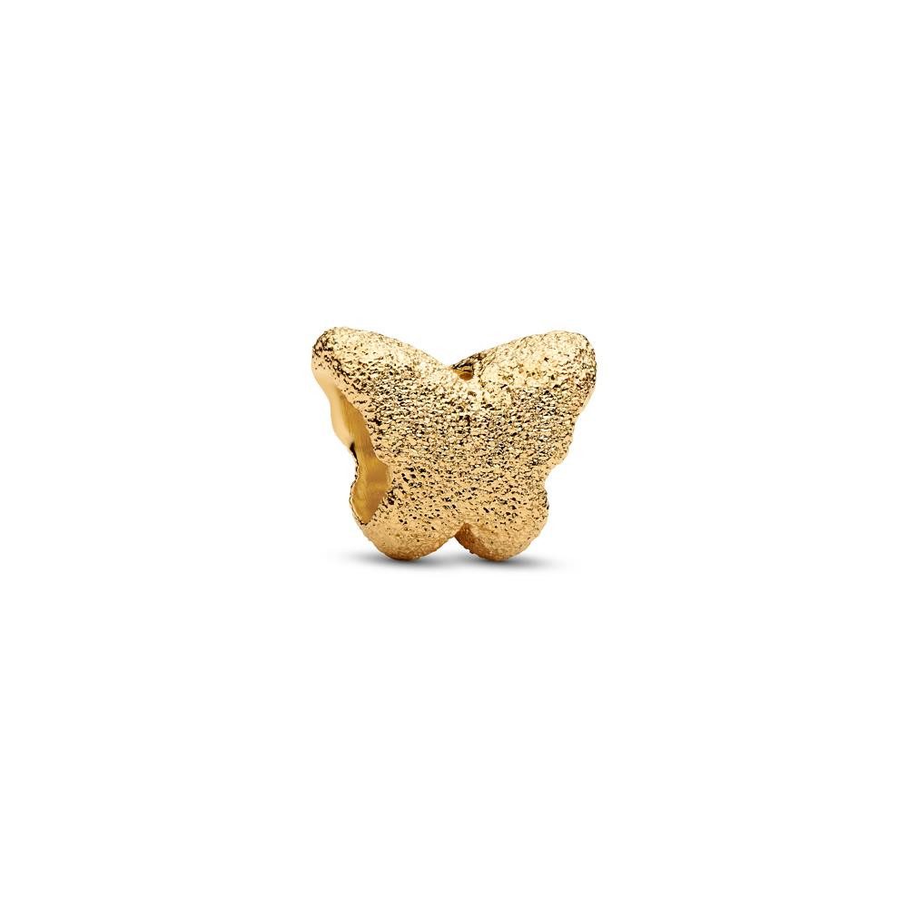Pandora Charm-Einhänger Schmetterling Mini-Charm für Damen, IP Gold von PANDORA