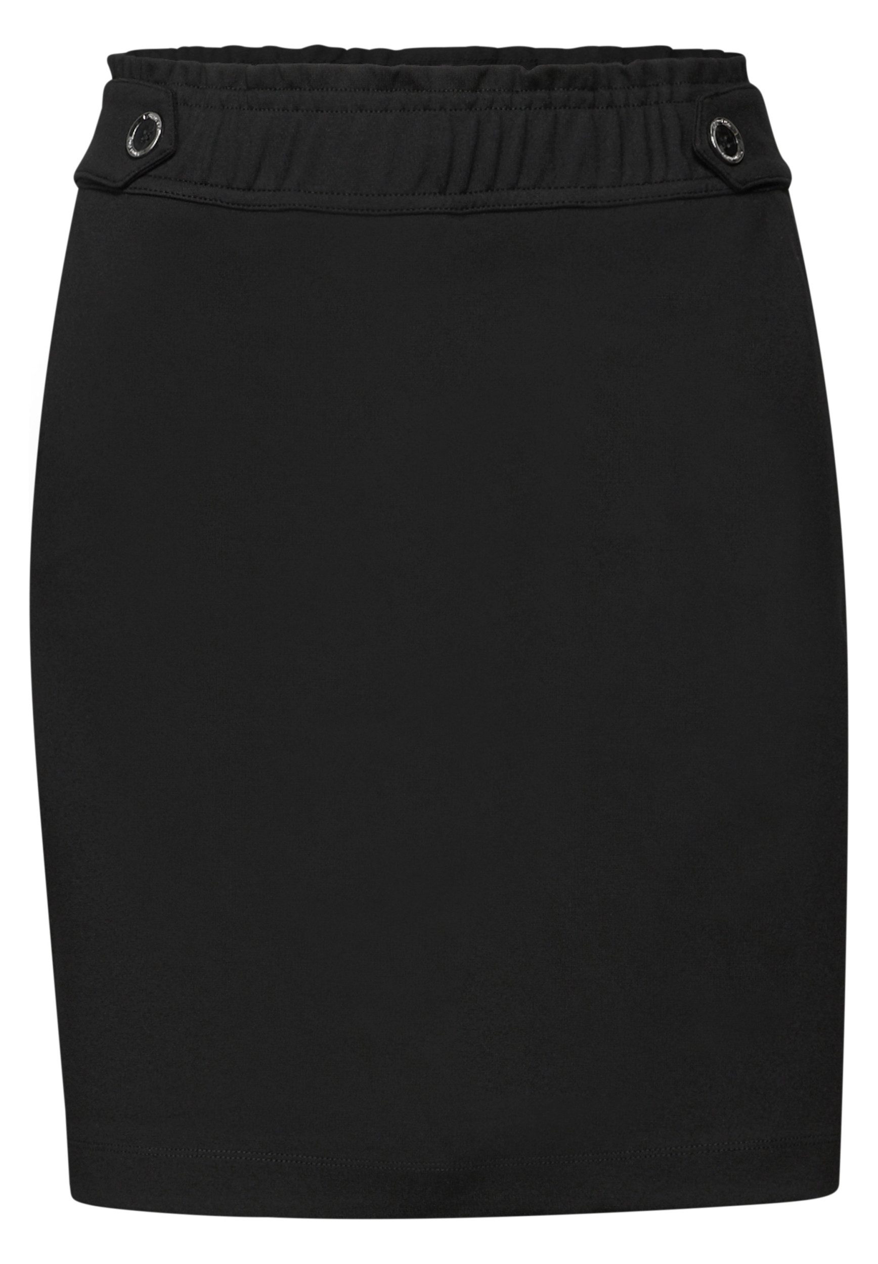 STREET ONE Midirock – Unifarbener Rock mit Knopfdetails günstig online kaufen
